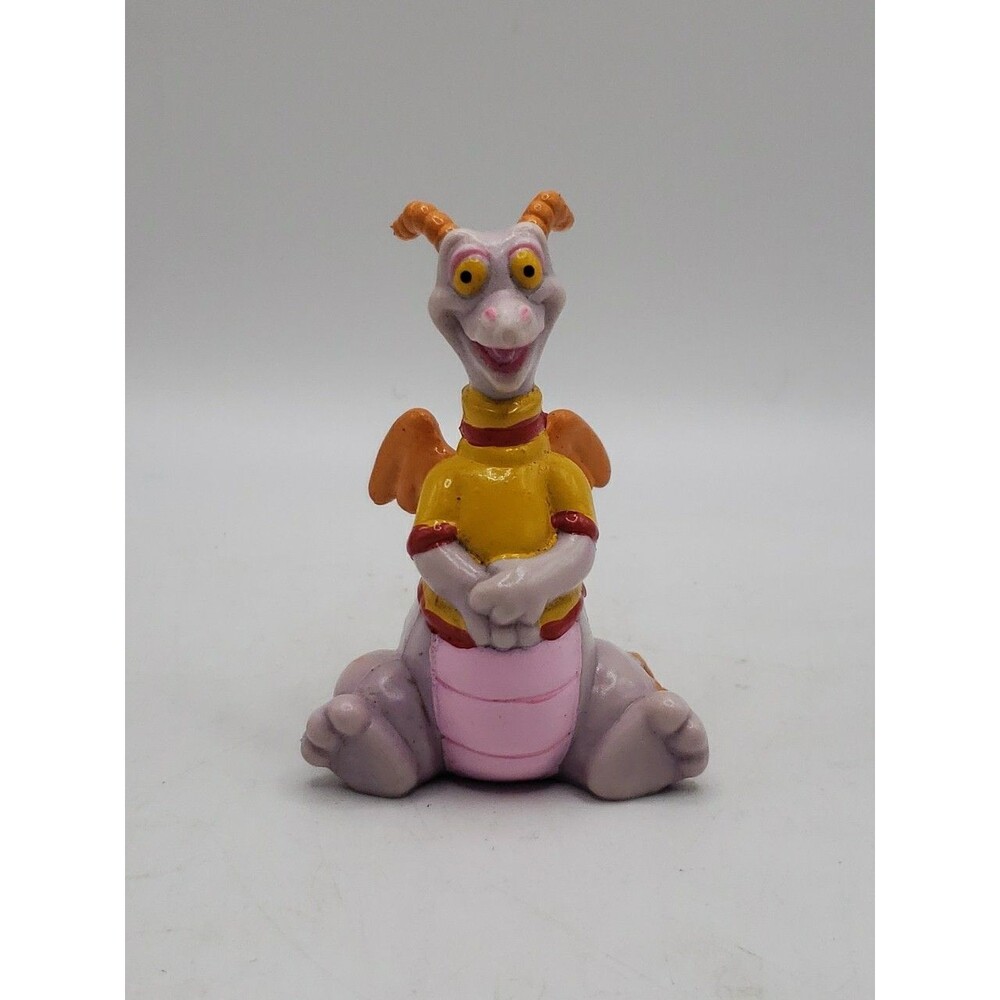 Vintage 1982 Walt Disney 2.5" Figment Dragon PVC Figure Made in Hong Kong